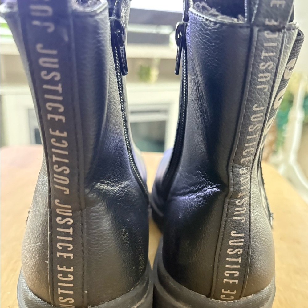 Justice Black Ankle Boots - Picture 4 of 7